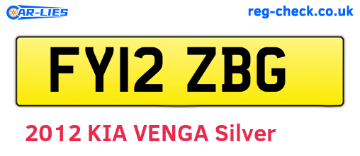 FY12ZBG are the vehicle registration plates.