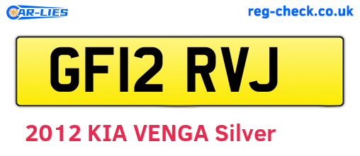 GF12RVJ are the vehicle registration plates.