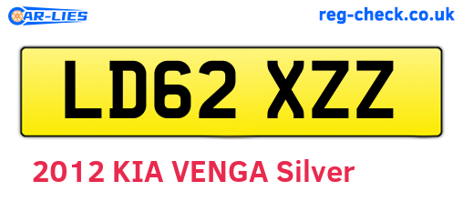 LD62XZZ are the vehicle registration plates.