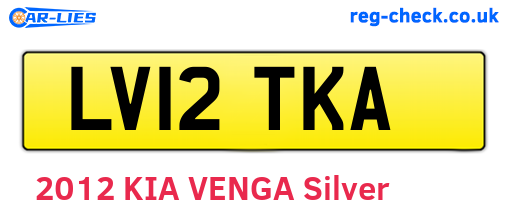 LV12TKA are the vehicle registration plates.