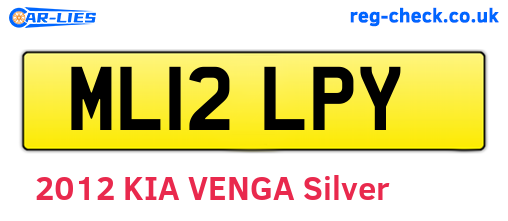 ML12LPY are the vehicle registration plates.