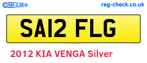 SA12FLG are the vehicle registration plates.