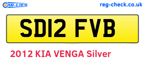 SD12FVB are the vehicle registration plates.
