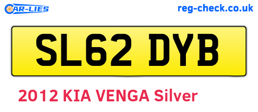 SL62DYB are the vehicle registration plates.