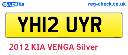 YH12UYR are the vehicle registration plates.