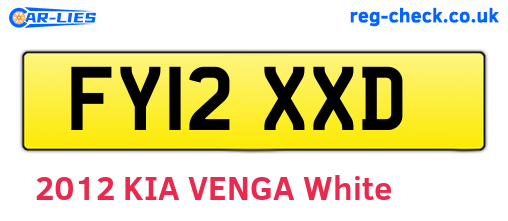 FY12XXD are the vehicle registration plates.