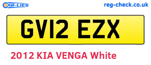 GV12EZX are the vehicle registration plates.