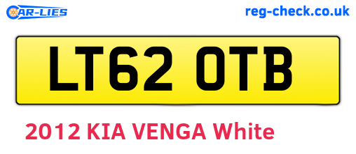LT62OTB are the vehicle registration plates.