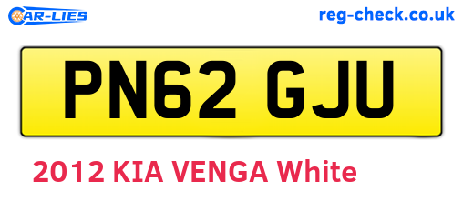PN62GJU are the vehicle registration plates.