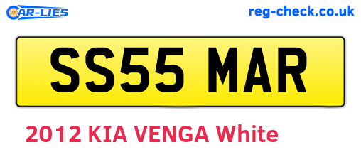 SS55MAR are the vehicle registration plates.