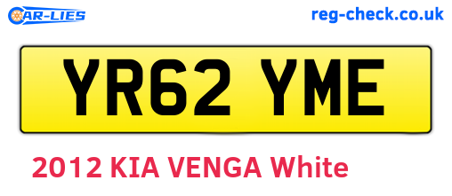 YR62YME are the vehicle registration plates.