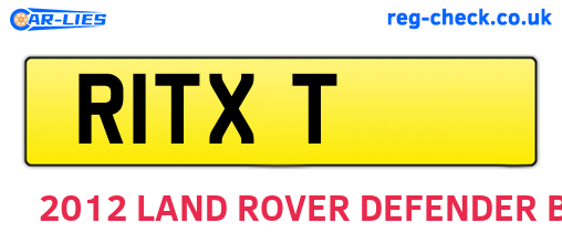R1TXT are the vehicle registration plates.