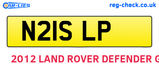 N21SLP are the vehicle registration plates.