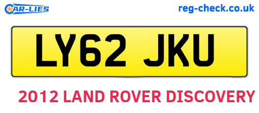LY62JKU are the vehicle registration plates.