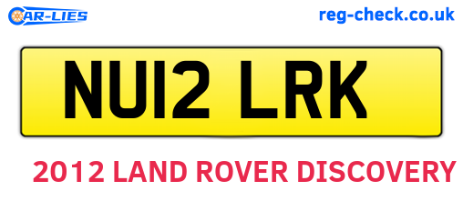 NU12LRK are the vehicle registration plates.