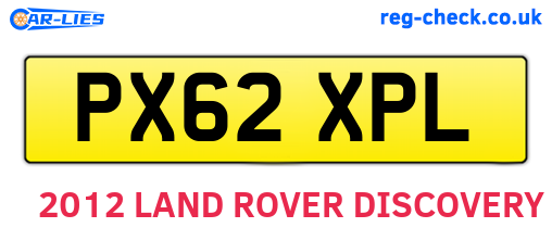 PX62XPL are the vehicle registration plates.