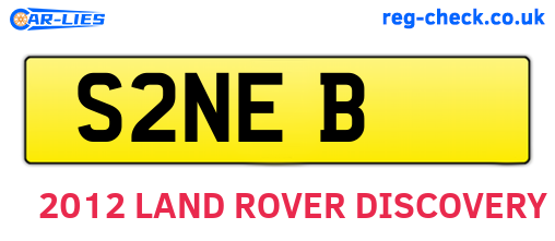 S2NEB are the vehicle registration plates.