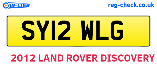 SY12WLG are the vehicle registration plates.