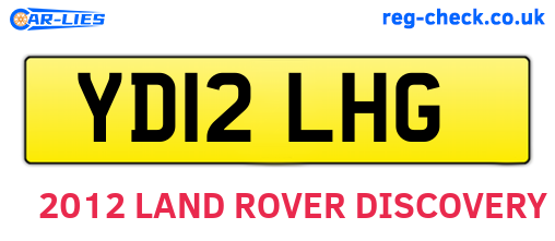 YD12LHG are the vehicle registration plates.
