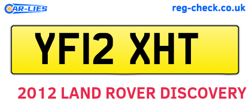 YF12XHT are the vehicle registration plates.