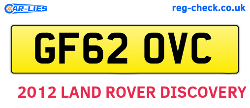 GF62OVC are the vehicle registration plates.
