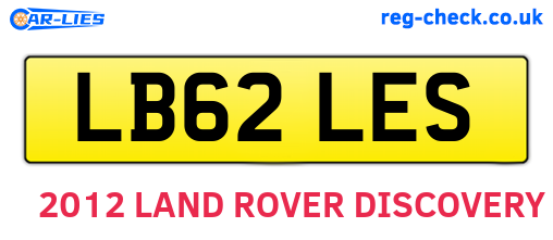 LB62LES are the vehicle registration plates.