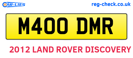 M400DMR are the vehicle registration plates.