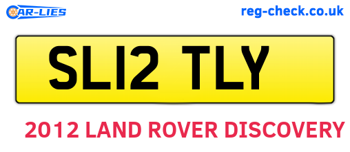 SL12TLY are the vehicle registration plates.