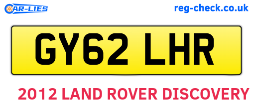 GY62LHR are the vehicle registration plates.