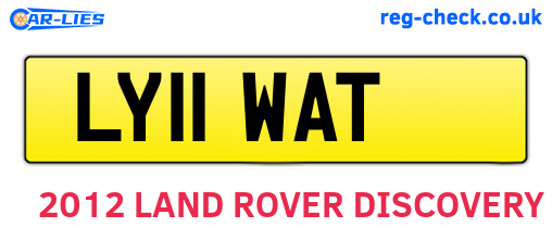 LY11WAT are the vehicle registration plates.
