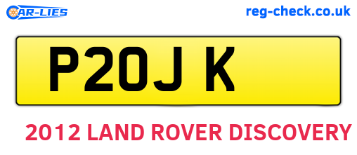 P2OJK are the vehicle registration plates.