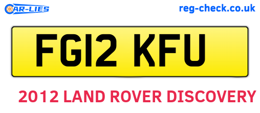 FG12KFU are the vehicle registration plates.