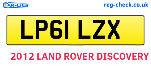 LP61LZX are the vehicle registration plates.