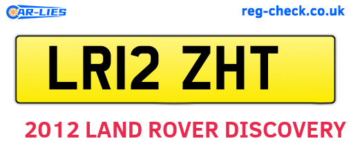 LR12ZHT are the vehicle registration plates.