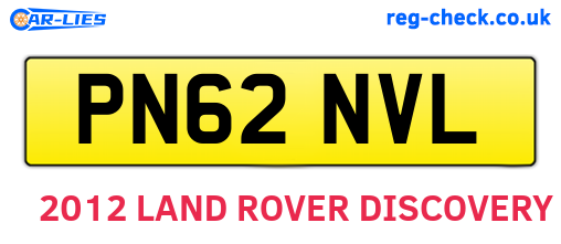 PN62NVL are the vehicle registration plates.