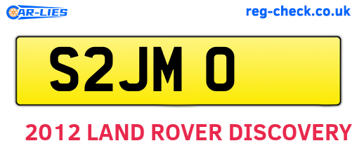 S2JMO are the vehicle registration plates.