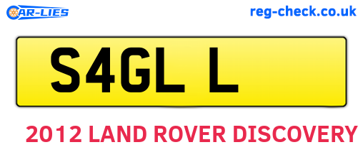 S4GLL are the vehicle registration plates.