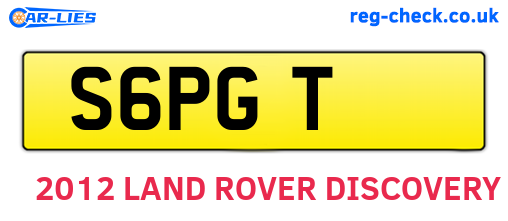 S6PGT are the vehicle registration plates.