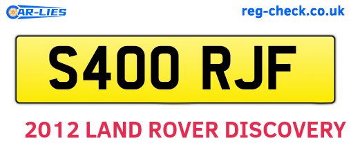 S400RJF are the vehicle registration plates.