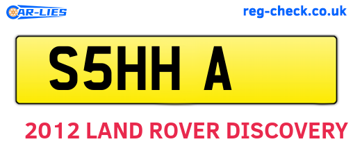 S5HHA are the vehicle registration plates.