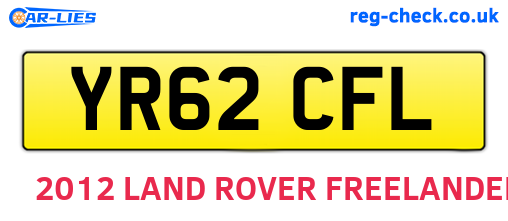 YR62CFL are the vehicle registration plates.