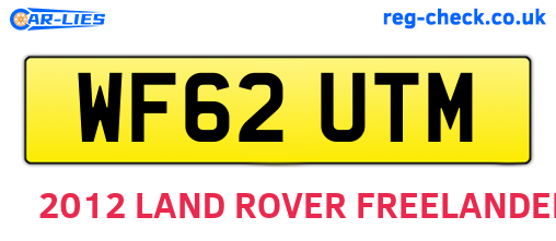WF62UTM are the vehicle registration plates.