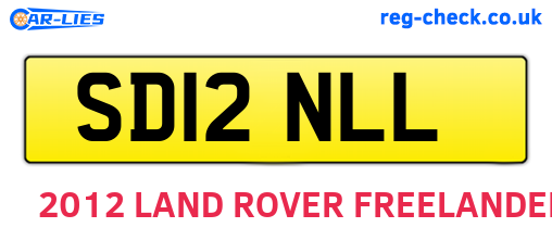 SD12NLL are the vehicle registration plates.