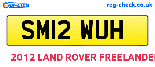 SM12WUH are the vehicle registration plates.
