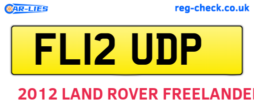 FL12UDP are the vehicle registration plates.
