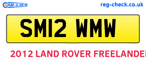 SM12WMW are the vehicle registration plates.