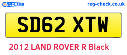 SD62XTW are the vehicle registration plates.