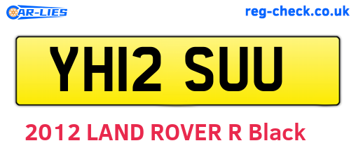 YH12SUU are the vehicle registration plates.