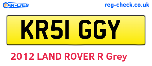 KR51GGY are the vehicle registration plates.
