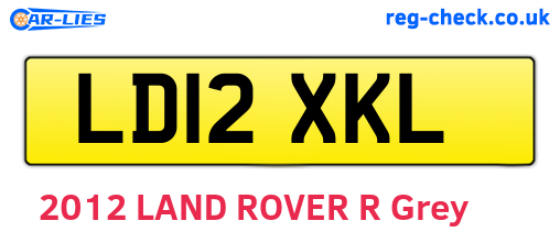 LD12XKL are the vehicle registration plates.